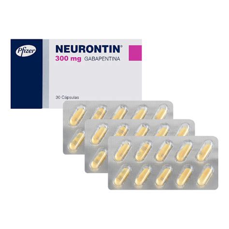 Neurontin Gabapentina 300 mg Pfizer Caja x 30 Cápsulas