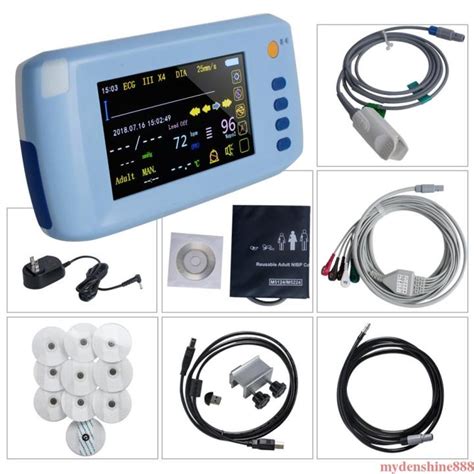 Portable Monitor Vital Signs Ecg Monitor Machine Parameter Nibp Spo