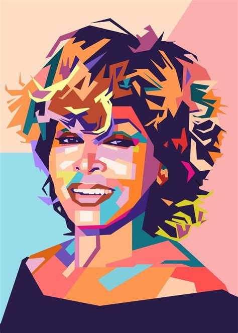 Tina Turner Poster Picture Metal Print Paint By Poernama Sahroe