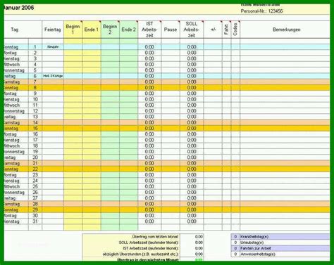 Atemberaubend Zeiterfassung Mit Excel Kostenlose Stundenzettel