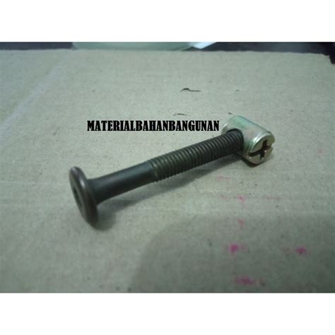 Jual Mur Baut Ligna Jcbc M X Mm Knock Down Bolt Hitam Kepala Kunci