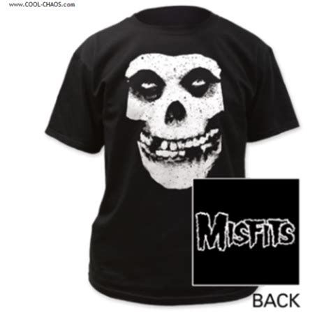 Misfits T Shirt The Misfits Fiend Skull Tee Backprint Punk Rock Mens