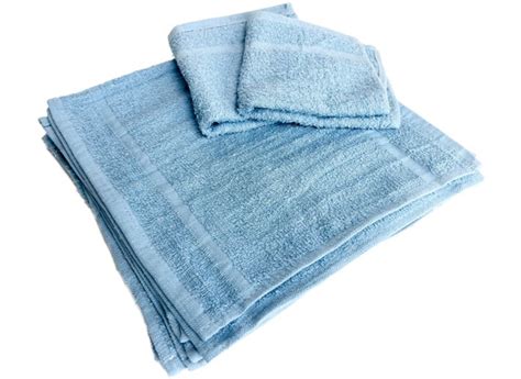 Terry Cloth Wash Rags 12 X 12 Blue Cleaning Rags