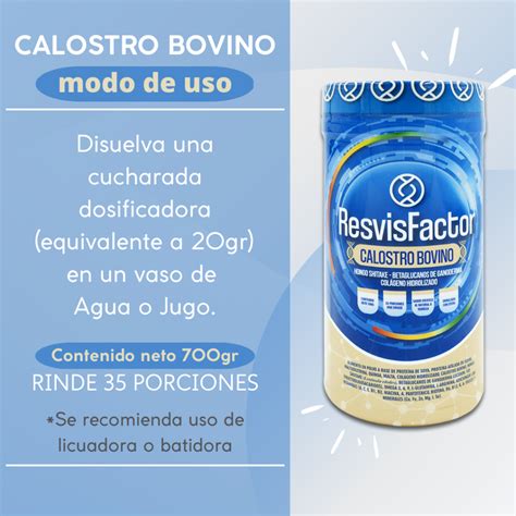 Calostro Bovino Resvis Factor Majosalud