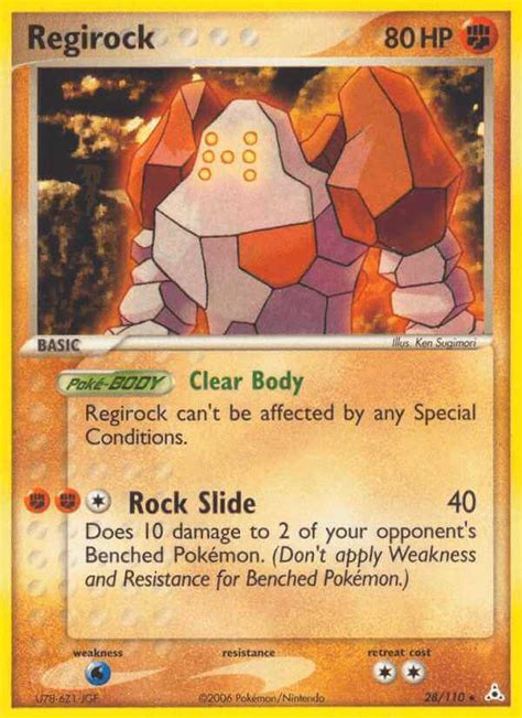 Regirock ex13 28 Pokémon Card Database PokemonCard