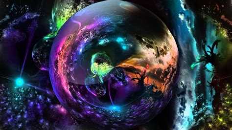 Digital Art Surreal Sphere Abstract Psychedelic Hd Wallpaper