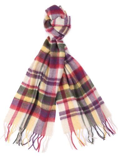 Barbour Vintage Winter Plaid Scarf Lsc0109