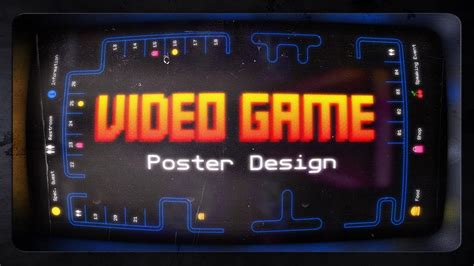 Video Game Poster Design Process Youtube