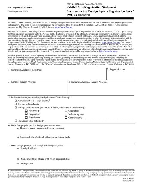 Form NSD 3 Exhibit A To Registration Statement Fill And Sign Online