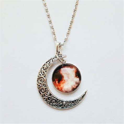 Galaxy Moon Pendant Necklace Buy 2 For 15