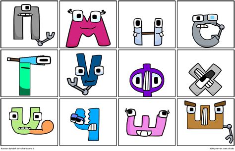 Russian alphabet lore characters 2 - Comic Studio