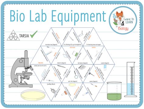 Biology Lab Equipment Tarsia KS3 4 Teaching Resources