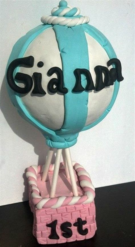 Cake Hot Air Balloon Cake Topper First Birthday Personalized Etsy