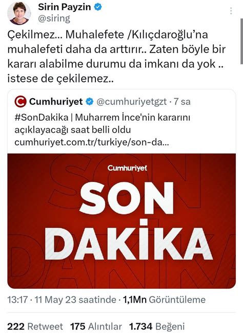 EHA MEDYA on Twitter Millet İttifakı yandaşı isimlerin Muharrem İnce