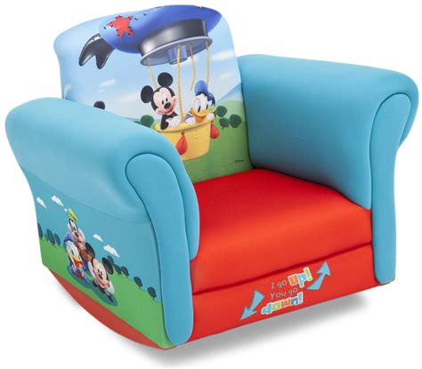 Disney Upholstered Childs Mickey Mouse Rocking Chair