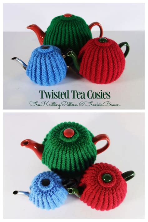 Twisted Tea Cosies Free Knitting Patterns Tea Cosy Crochet Knitted