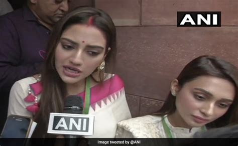 Tmc Mps Mimi Chakraborty Nusrat Jahan Raise First Issue In Parliament