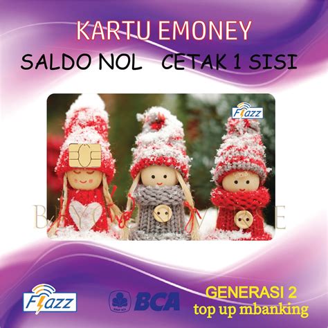 Jual Kartu FLAZZ BCA Gen 2 E Money Mandiri E Toll Emoney Design Merry