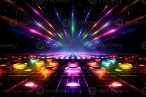 Disco Night Club Neon Background. Illustration 25526725 Stock Photo at Vecteezy