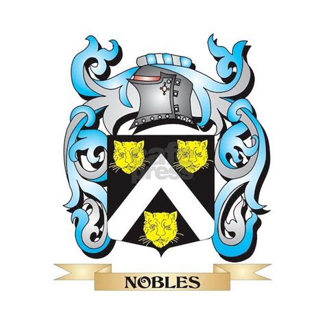 Nobles Coat of Arms - Family Crest Tile Coaster by Johnny-Rico - CafePress