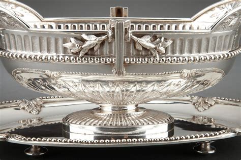 Proantic Gustave Odiot Sauceboat In Sterling Silver On