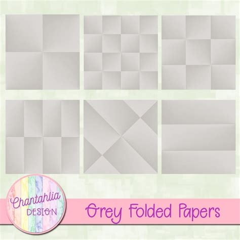 Free Digital Papers Featuring Grey Folded Designs