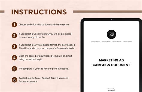 Marketing Ad Campaign Document Template in Word, PDF, Google Docs ...