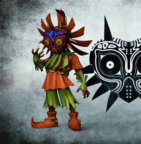 Stl File Skullkid Majoras Mask Zelda Tribute 🌙 ・design To Download