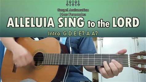 Alleluia Sing To The Lord Nars Fernandez Guitar Chords Youtube