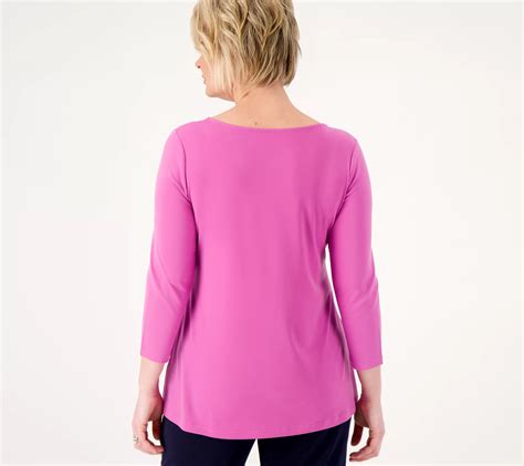 Susan Graver Modern Essentials Liquid Knit A Line Top