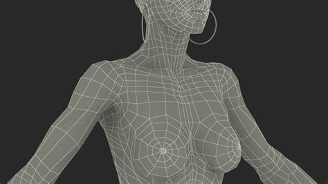 Nude Dark Skin Woman Rigged For Cinema 4D 3D Model 199 C4d Free3D