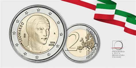 Italian Mint Dedicates 1st Coin of 2019 to Leonardo da Vinci