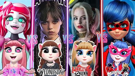 Wednesday Addams Harley Quinn Miraculous Ladybug Suzy