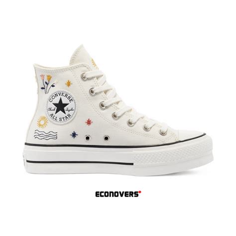 Converse Plataforma Cuero Blancas 2022 Comprar Online Aquí