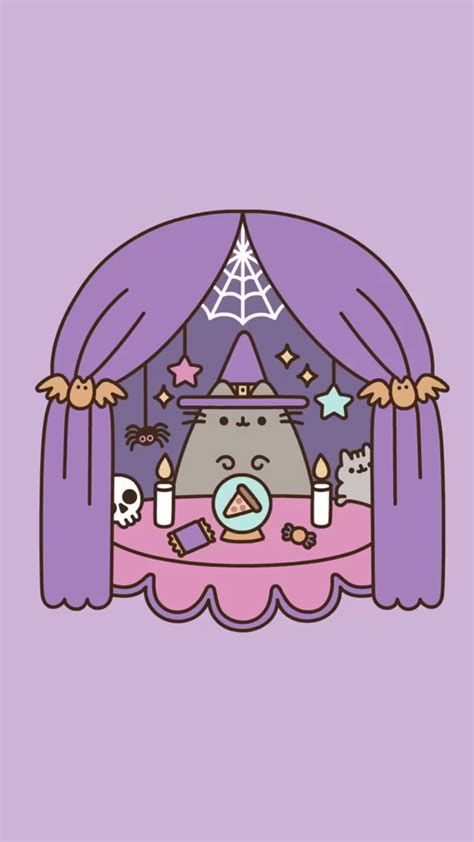 Cute Halloween Pusheen Wallpapers Top Free Cute Halloween Pusheen