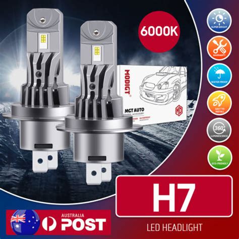 Modigt 6000k Led Headlight Bulbs Globes H7 For Ford Mondeo 20 He Sedan