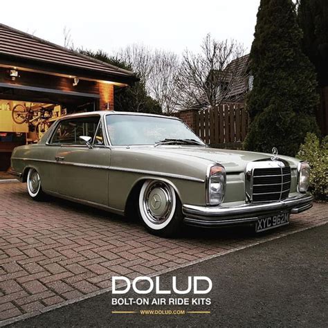 Check Out This Amazing W114 Coupe Sitting Low On OUR BOLT ON AIR RIDE