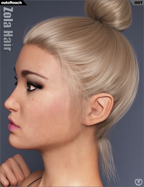 Zola Hair For Genesis 3 And 8 Female S Daz 3d