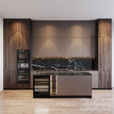 3d модели: Кухни - kitchen modern 30 | Interior design kitchen, Kitchen ...
