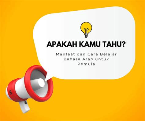 Belajar Bahasa Arab Untuk Pemula Dan Manfaatnya E Ujian Id