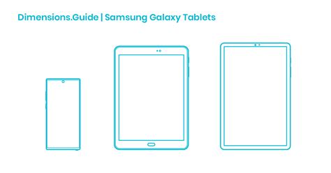 Samsung Galaxy Tablets Dimensions And Drawings