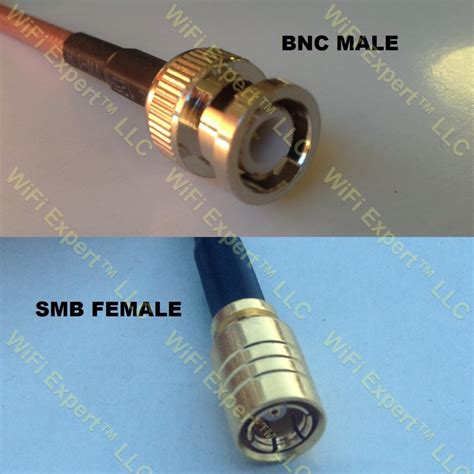 LMR100 BNC MALE To SMB FEMALE Coaxial RF Pigtail Cable RF Coaxial