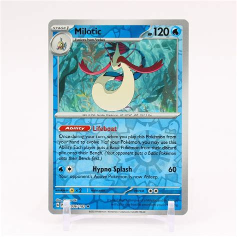 Milotic 036 182 Paradox Rift Reverse Holo Rare Pokemon NM MINT EBay