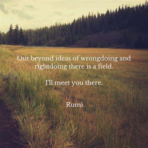 Out Beyond Ideas Of Wrongdoing And Rightdoing There Is A Field I Ll