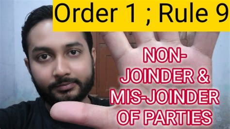 Order Rule Mis Joinder Non Joinder Of Parties Law