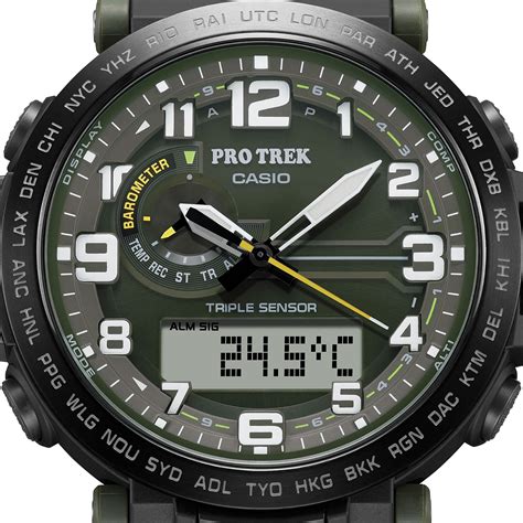 Casio Pro Trek Prg Yb Dr Solar Powered Army Green Digital Analog