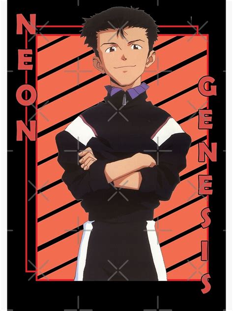 "Toji Suzuhara Neon Genesis Evangelion Shinseiki Evangerion Color Stripe Design" Poster by Kruto ...