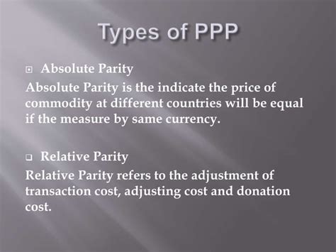 Purchasing Power Parity PPT