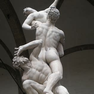 Il Ratto Delle Sabine Di Giambologna Nella Loggia Dei Lanzi Uffizi