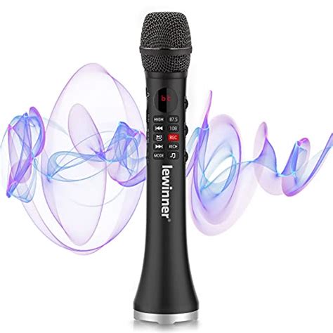 Lewinner Karaoke Microphone Wireless Bluetooth In Mic For Kid